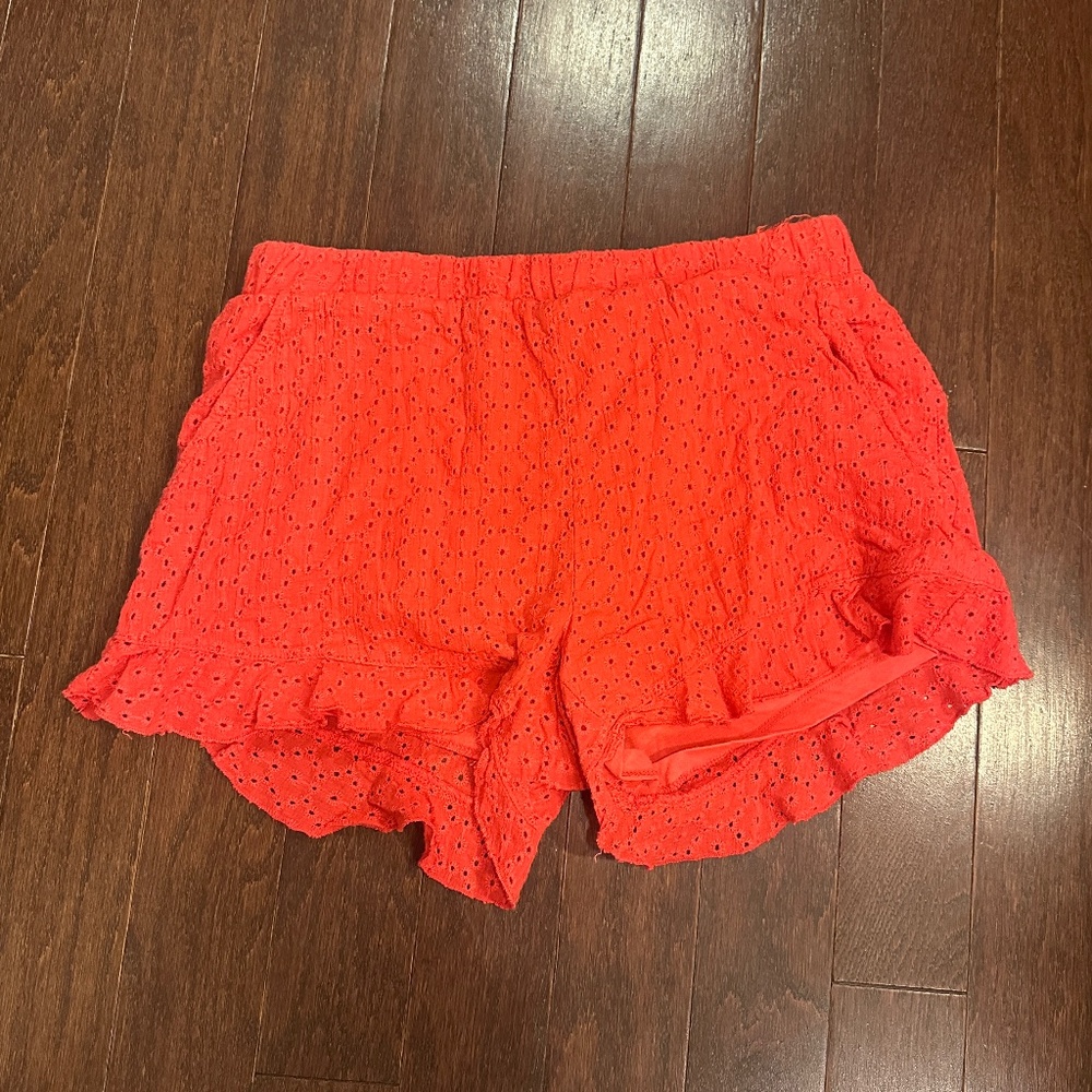 Sperry eyelet mini shorts